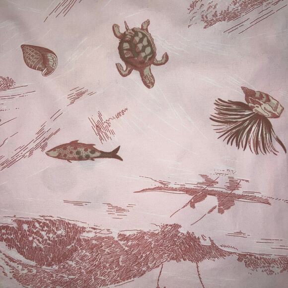 Terre & Mer Cotton A-Line Skirt Sea Turtles Shells Pink Size Euro 44 (US 12) - Picture 4 of 13